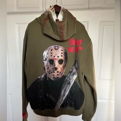 Friday The 13th Jason Vorhees Mask Shoe Palace Zip Hoodie 