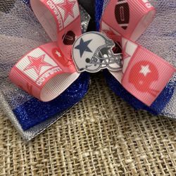 NFL Cowboys  Bow - Handmade 