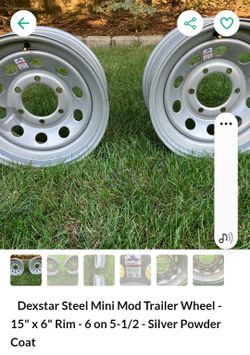 Dexstar steel Mini Mod  15x6   6 On 5 1/2