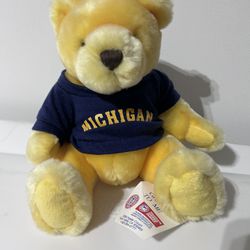 University Of Michigan Wolverines Teddy Bear Plush Stuffed Animal