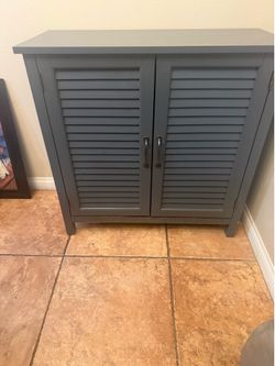 Storage Cabinet with 2 Shutter Doors (Chest / Buffet / Credenza)