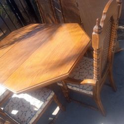 Vintage SPANISH style Dinning Set Solid wood heavy