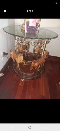 4 horse Carousel tables