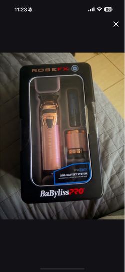 BaBylissPRO FXONE ROSEFX All Metal Trimmer w/ Battery & Charger #FX799RG
