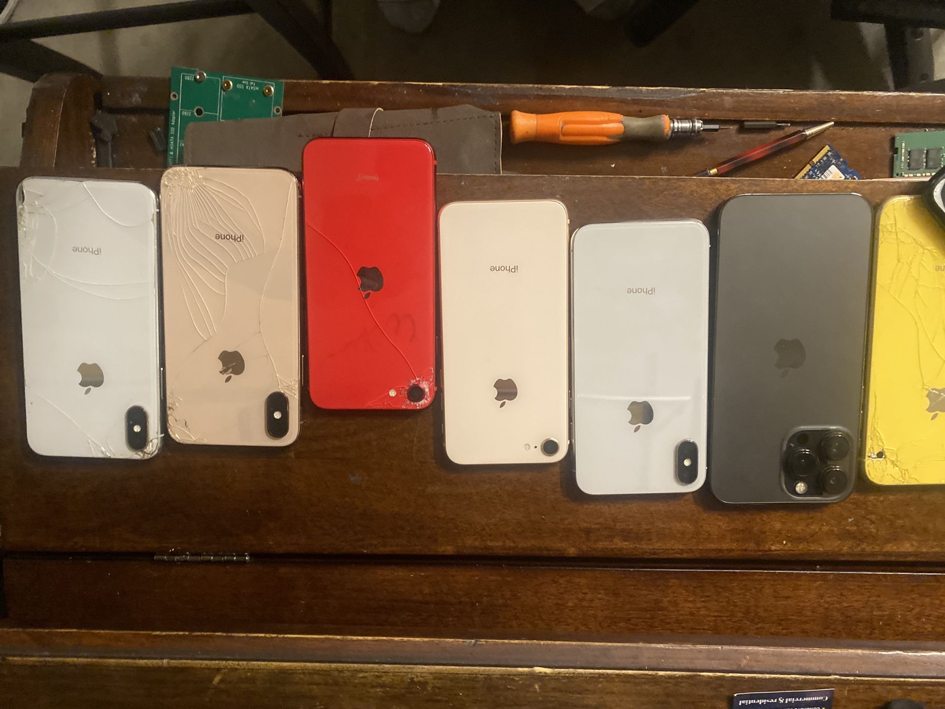 iPhone Lot As Is (10) iPhone 6/7/8/8. Plus XSXr 10/13 Pro Mac