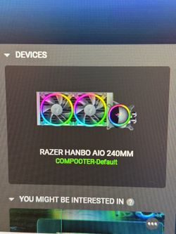 Razer Hanbo Chroma RGB 240mm AIO Liquid Cooler (Black) - LGA1700 / Intel / AM5 /AMD