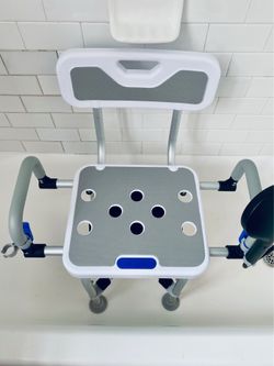 Swivel Shower & Bath Chair - Lock Adjustable Height; assembled