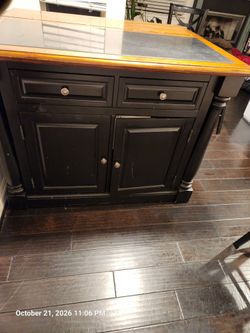 Kitchen Island with Granite Counter