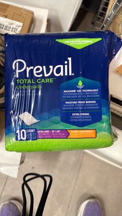 Prevail Total Care Underpads 10-Count XL