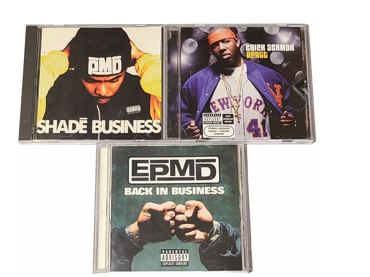 EPMD 3 CD Lot Erick Sermon React PMD Shade Business Back In Business Rap Hip-Hop