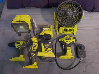 Ryobi 18V ONE+ Tool Lot – 8 Pieces