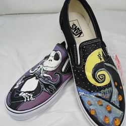 NWT Vans Nightmare Before Christmas Women 12.5 Men 10.5 CUSTOM ONE OF A KIND