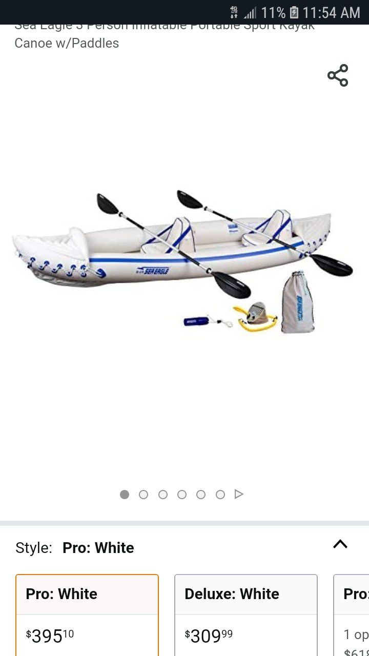 Sea Eagle Inflatable Kayak Like New