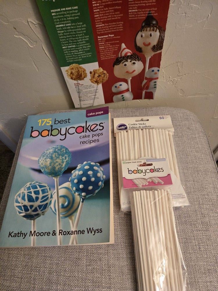 New Baby Cakes paperback book with110 treat sticks