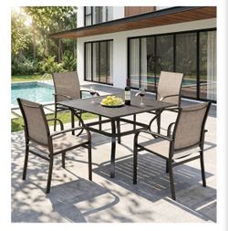 Outdoor table 4 chairs