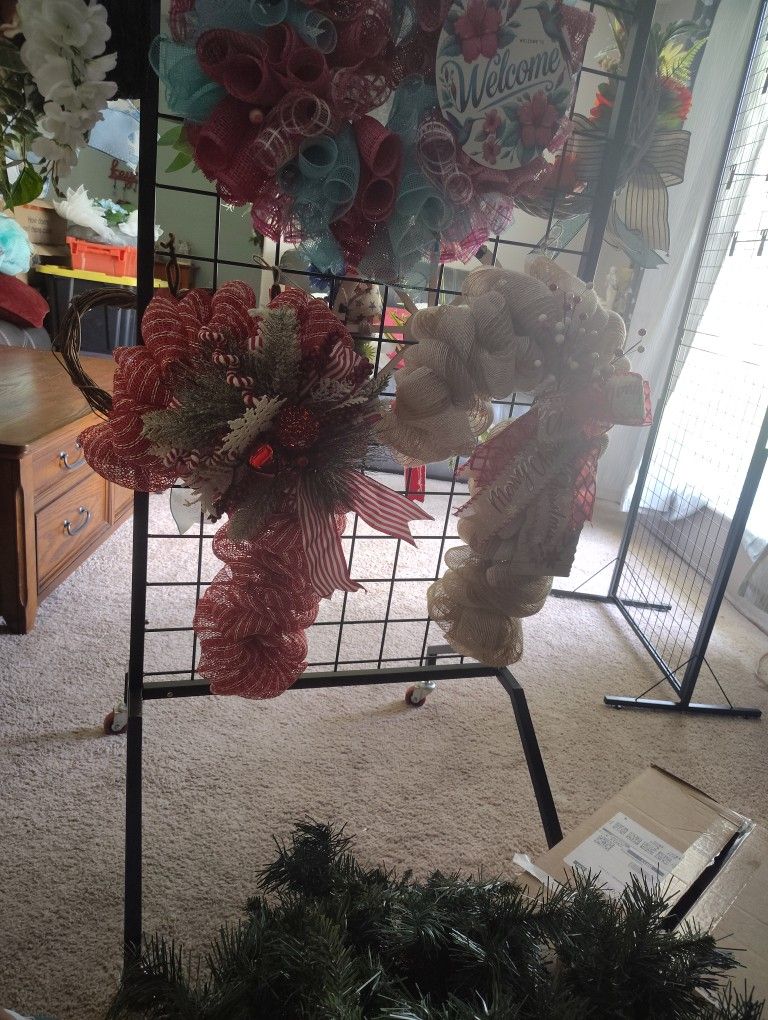 Candy Cane Wreaths