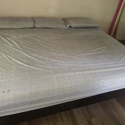Cal-king Bed And Bed Frame