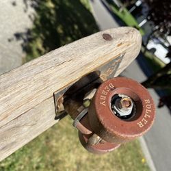 Vintage 1960’s Roller Derby Deluxe 20 Skateboard