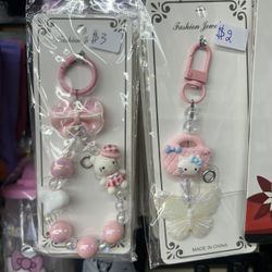 Cute Hello Kitty, Wristlet Phone Charm Chain