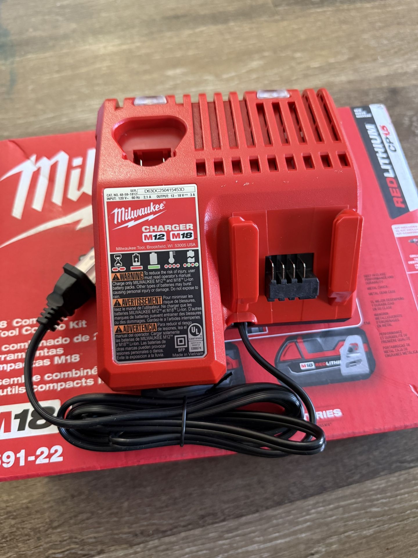 Milwaukee Battery Charger M12 M18