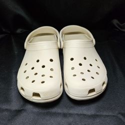 Size 10 - 12 Beige Crocs