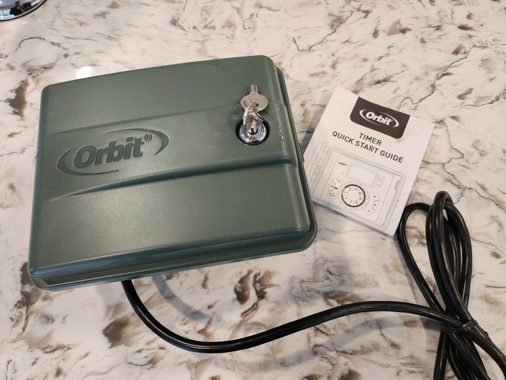 Orbit 57896 6-Station Outdoor Swing Panel Sprinkler System Timer/Green