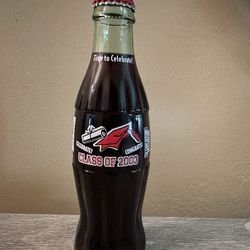 Vintage Coke Bottle celebrating Class of 2003 Graduation. 