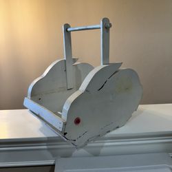 Wooden Easter Bunny Basket 