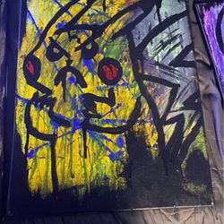 Angry Pikachu Pokémon Painting 16x20