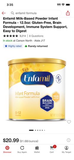Three Enfamil Infant Formula Brand New