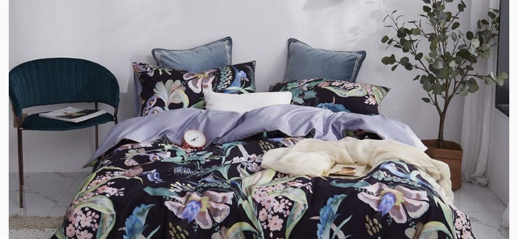 King Long Staple Egyptian Cotton Duvet Cover Set New