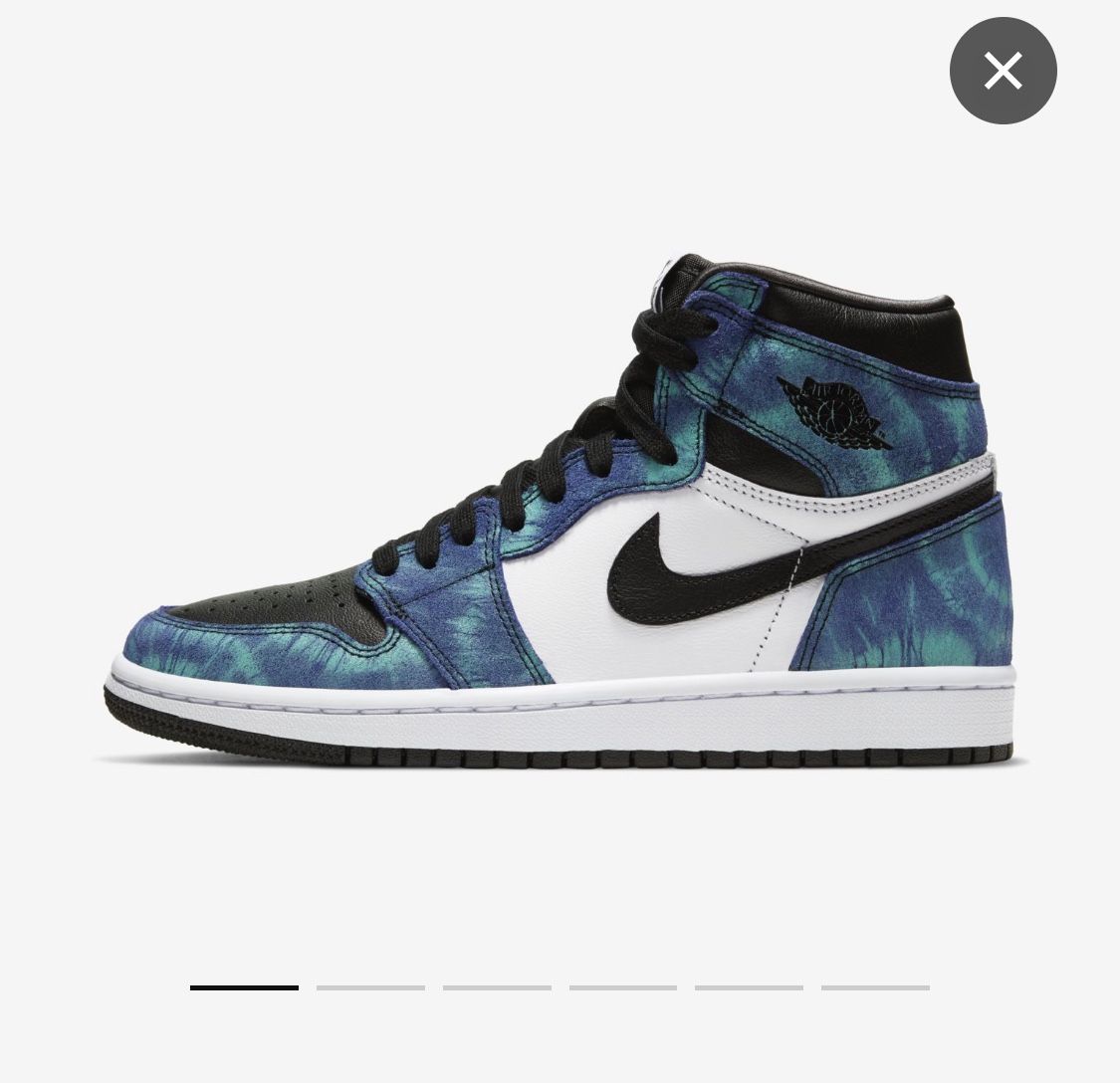 Air Jordan 1 tie dye wmns size 8.5