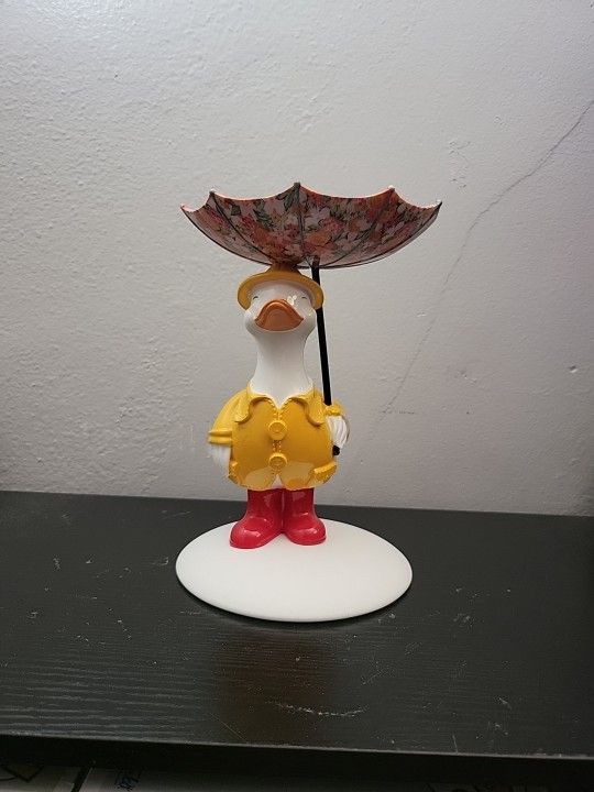 Bath & Body Works Silly Goose W/ Umbrella 3 Wick Candle Holder New