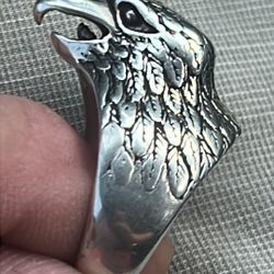 Silver Eagle Ring
