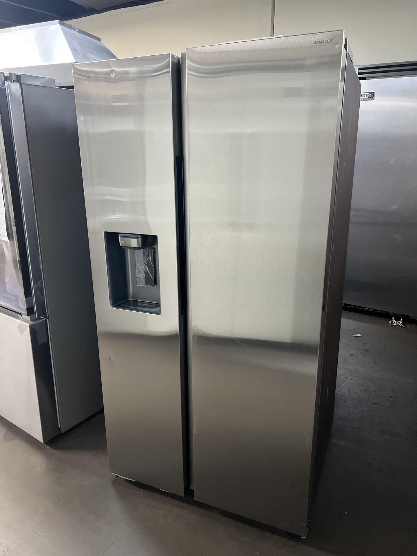 New Open Box Samsung Stainless Steel Side By Side Refrigerator