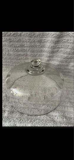 Clear Glass Cake Dome Cover 10”