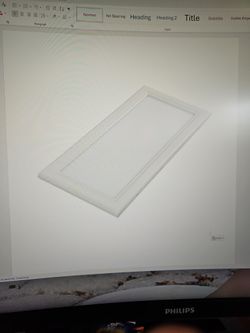 Flat LED Light Panel 1'x2'