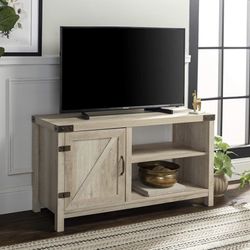 Walker Edison Archer Single Barn Door Storage Console 