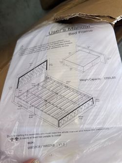 NEW King Size Bed Frame with LED & Storage