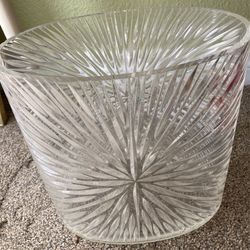 Vintage Acrylic Wastebasket