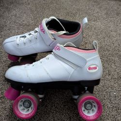 Women's White Size 9 Chicago Speed Roller Skates 