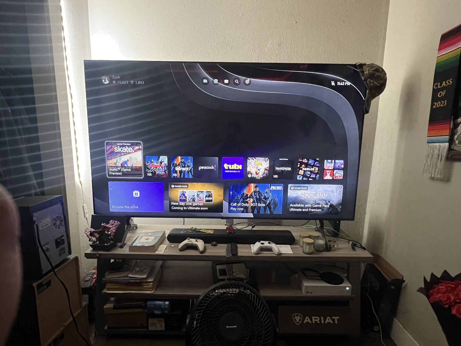 Samsung 75 Inch/ Xbox Series S 1 Terabyte And Tv Stand