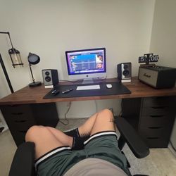 Ikea Desk w/ 2 Ikea Drawers