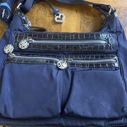 Navy blue Brighton shoulder bag