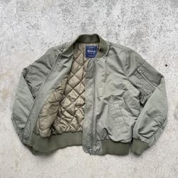 MADEWELL Olive Bomber Jacket