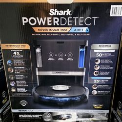 🔥Shark PowerDetect™ 2-in-1 Robot Vacuum and Mop with NeverTouch™ Pro Base (Black)