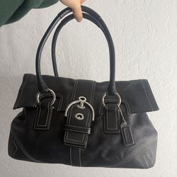 Coach Hampton Satchel Bag leather