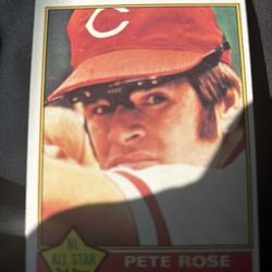 Pet Rose Baseball Card 