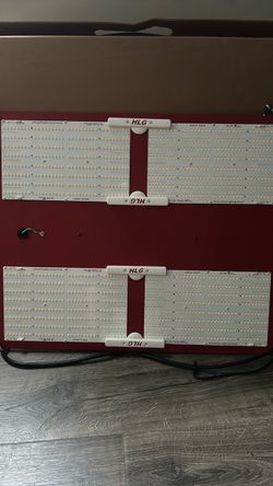 2 HLG R SPEC 600 watt grow light 1 new 1 used RED