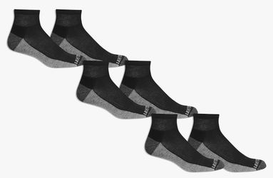 Fruit of the Loom Men's Essential 6 Pair Pack Casual Socks with Cushion and Arch Support